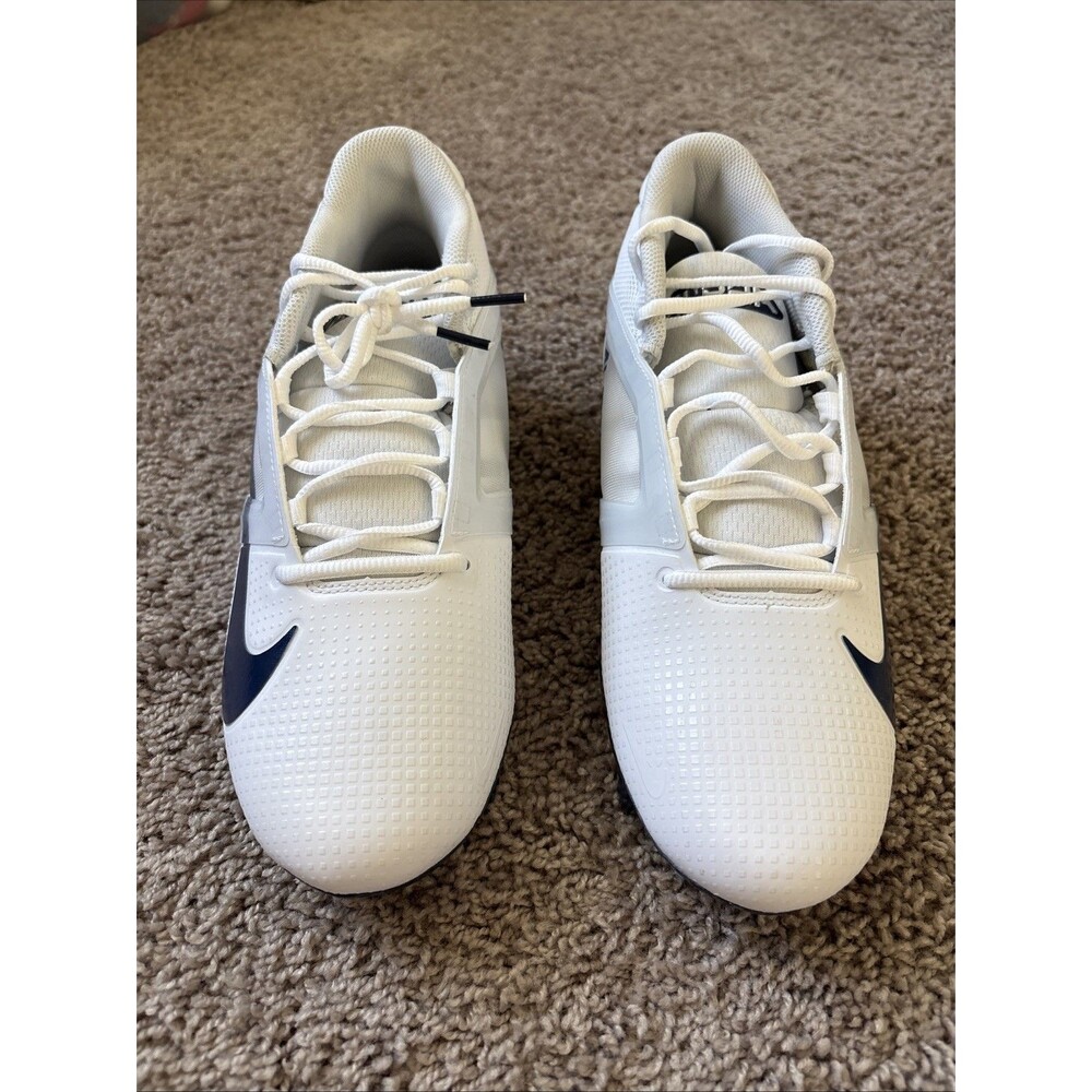 Men's Size 11 Nike Alpha Menace 4 Pro White Navy Football Cleats FD7037-104 NEW